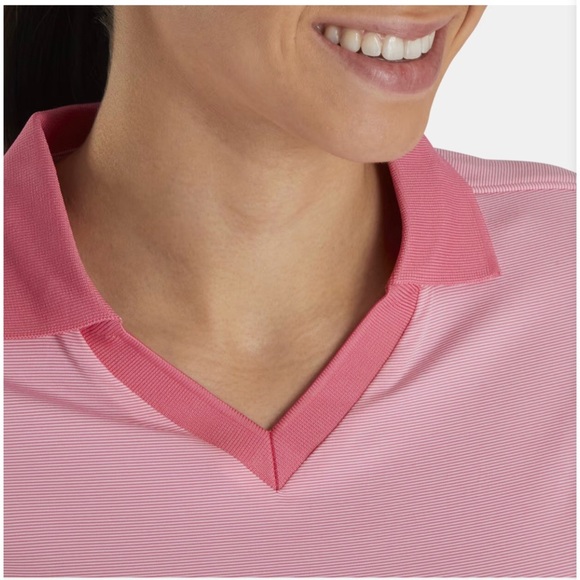 FOOTJOY End On End Open Collar Golf Shirt Size L - Picture 3 of 11